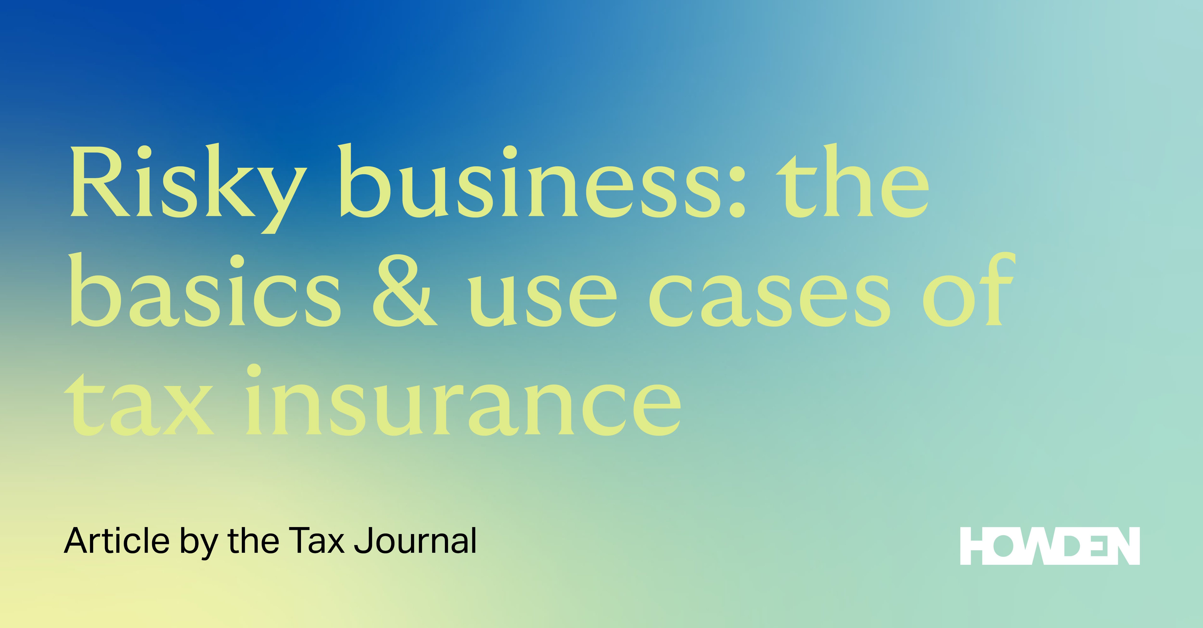 The Tax Journal article
