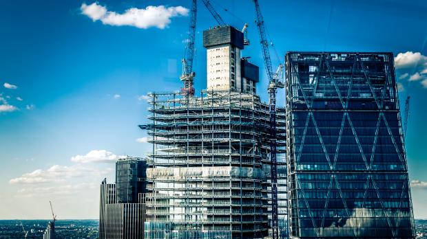 High rise office blocks being built