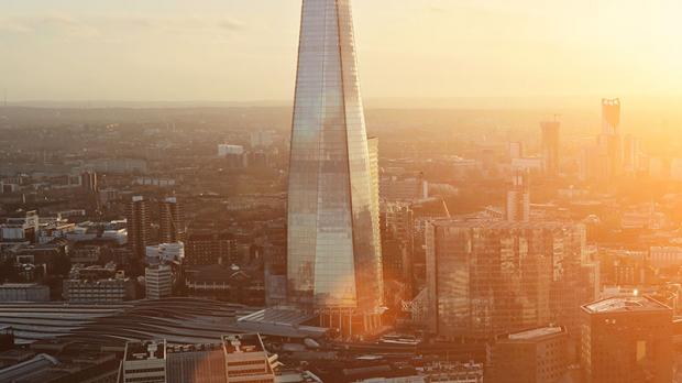 The Shard at sunrise in London