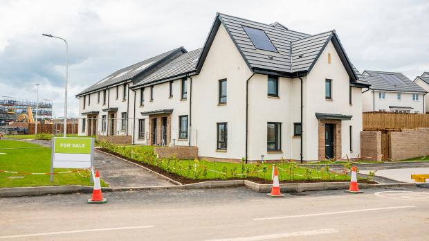 New housing development, houses for sale