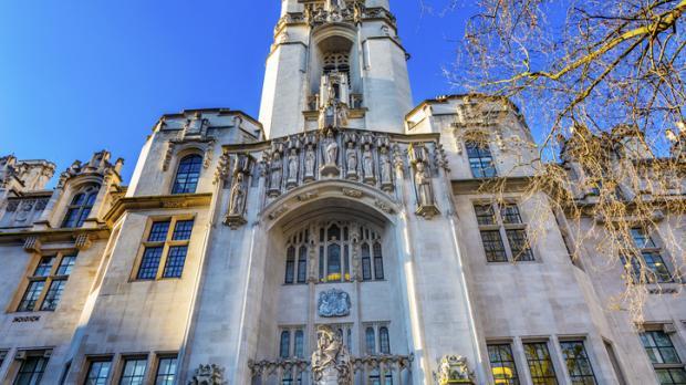 Supreme Court in London with blue skies