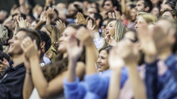 crowd at sporting event 