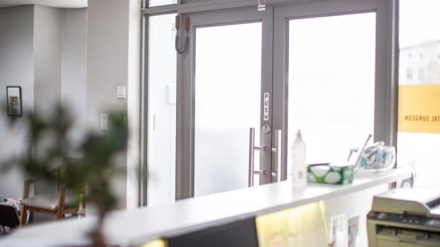 GP practice entrance