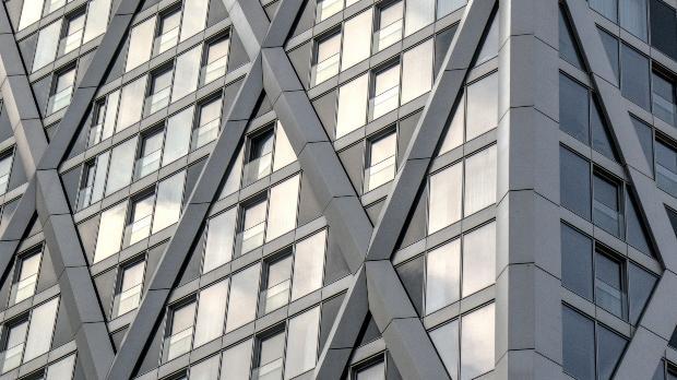 glass and steel high-rise building exterior