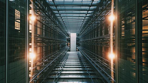 A view of a room filled with multiple servers