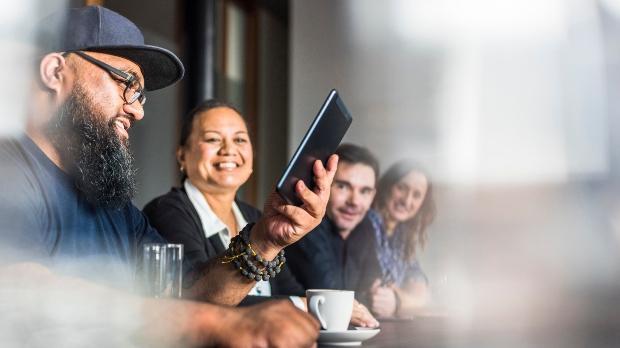 group of business people having a meeting 