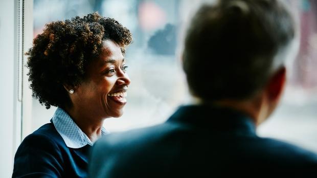 business people in suits discussing 