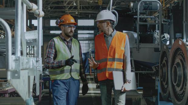 engineers in a factory