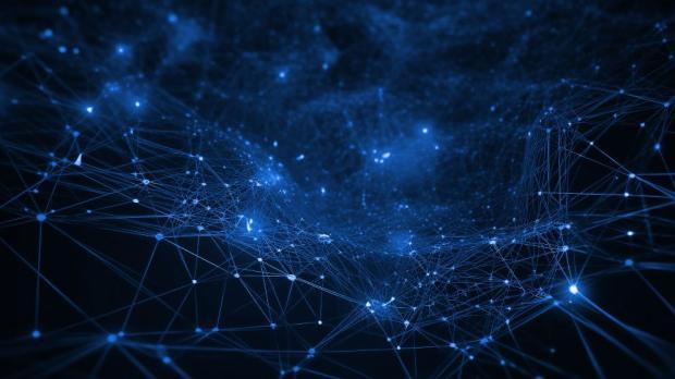 Technology background, Abstract line network