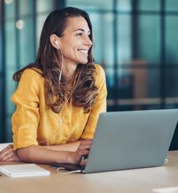 Portrait of a smiling businesswoman