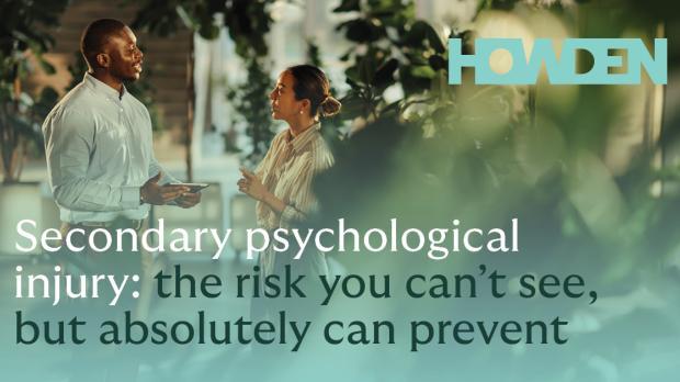 coworkers talking in an office