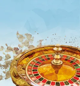 An illustration of a roulette wheel