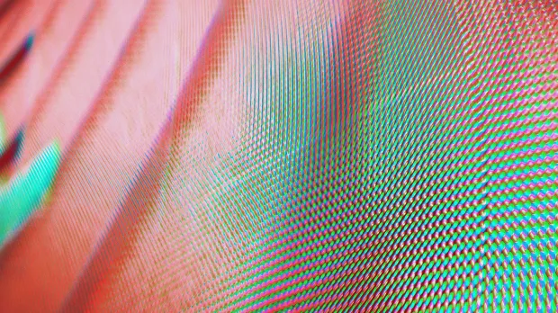 Abstract red and teal imagery