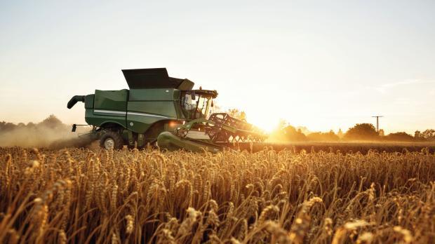 Tractor in a field