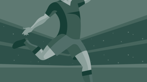 Football player illustration