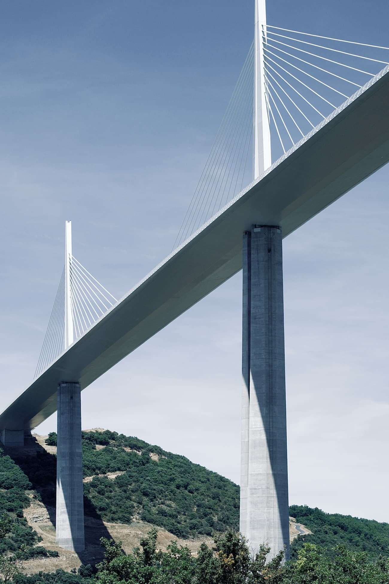 Bridge under blue sky