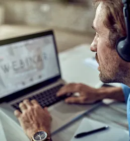 Man on a laptop