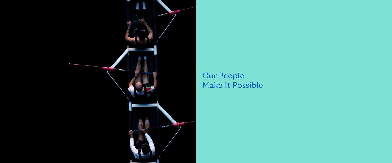 3 people rowing