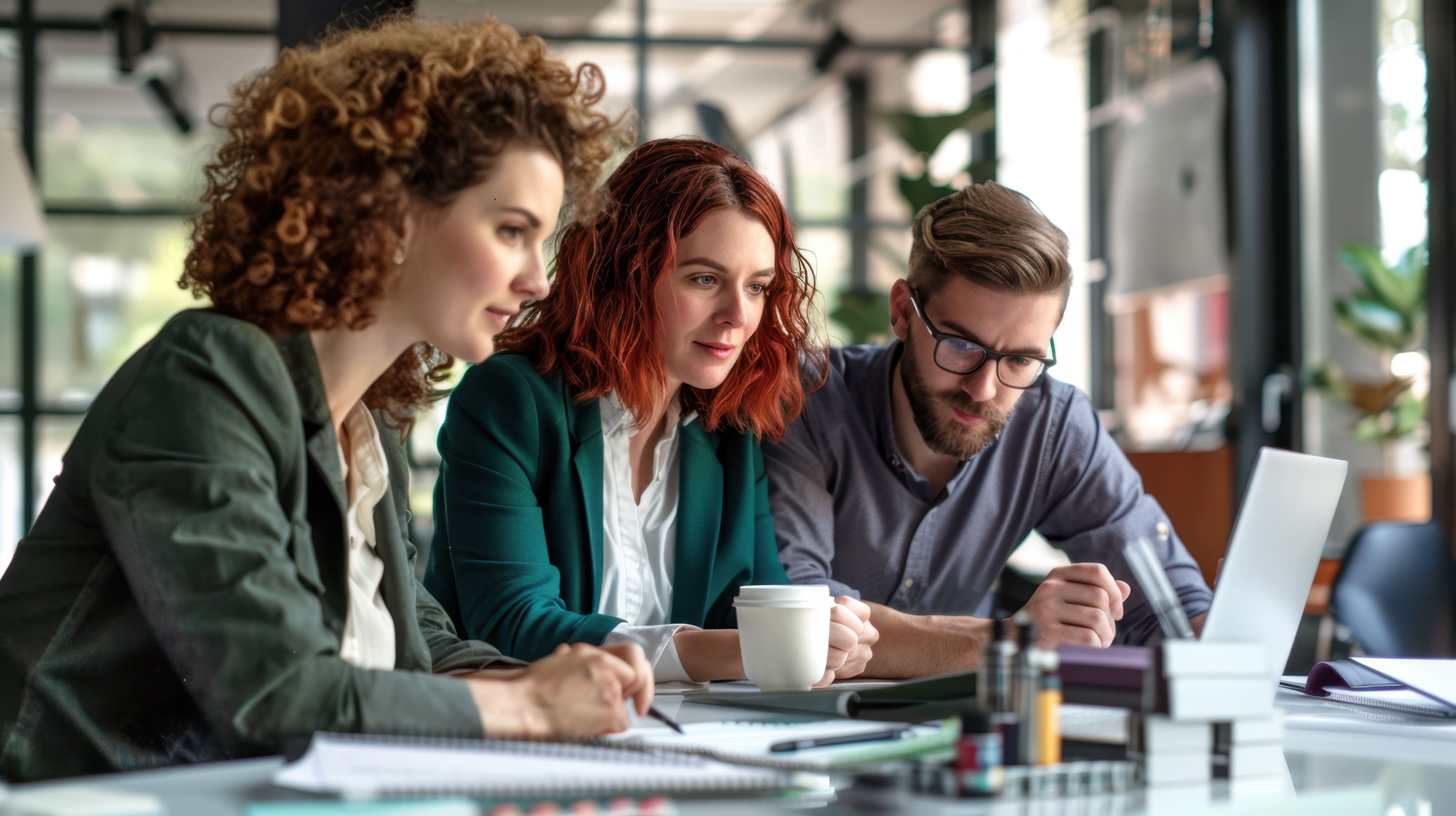 Equipe RH étudiant les renouvellements santé et prévoyance