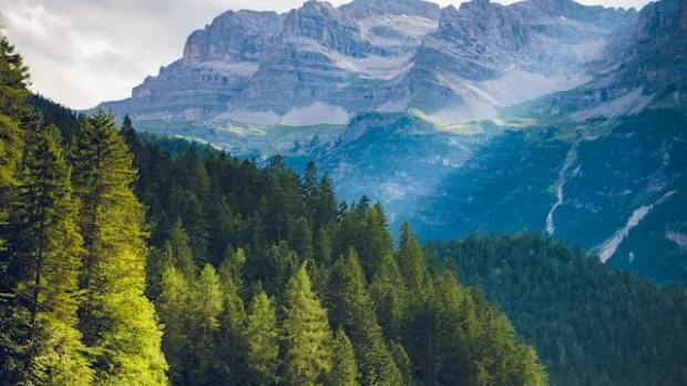 Lac et montagne