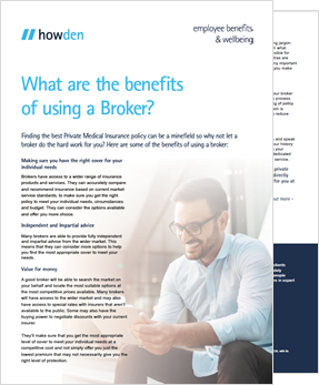 Benefits of a broker - SME