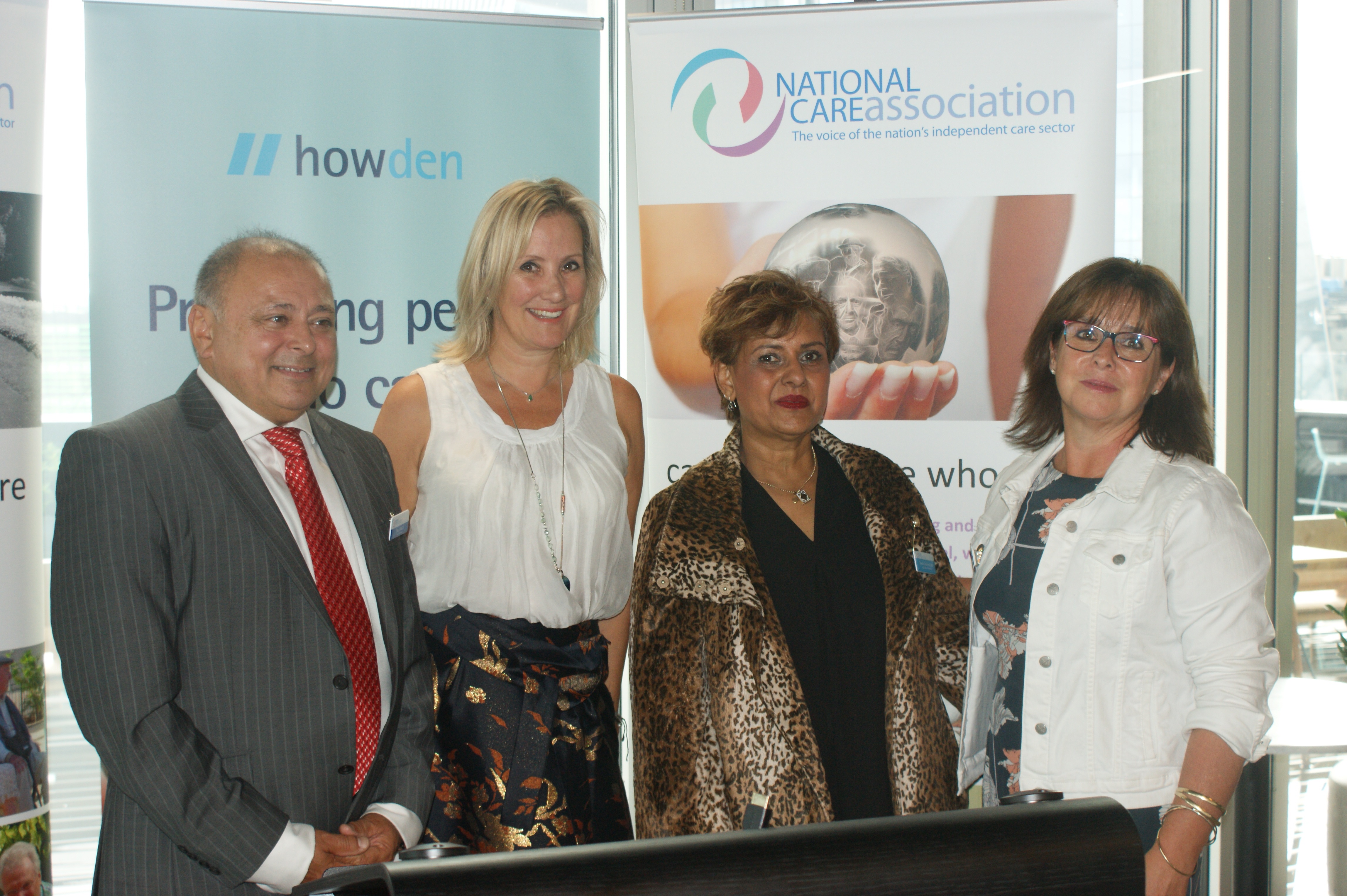 Raj Singh – Vice Chairman and Treasurer of the National Care Association Caroline Dinenage – Minister of State for Care Nadra Ahmed OBE – Chairman of the National Care Association Mandy Thorn MBE – Vice Chairman of the National Care Association
