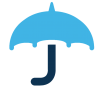 An icon of an umbrella