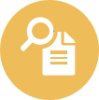 icon of a document with magnify glass