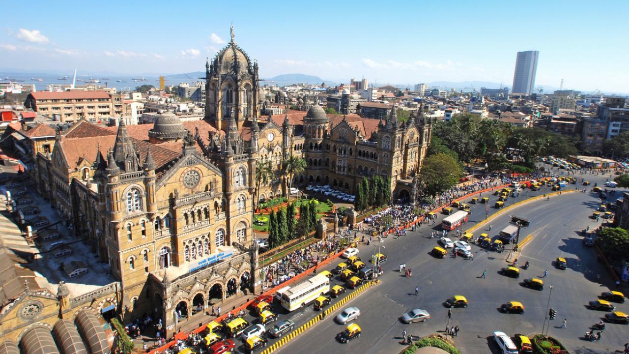 Mumbai India aerial view