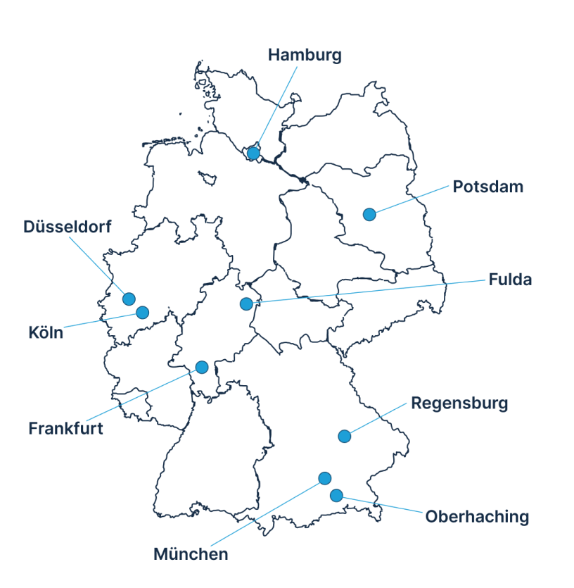 Map of German Offices
