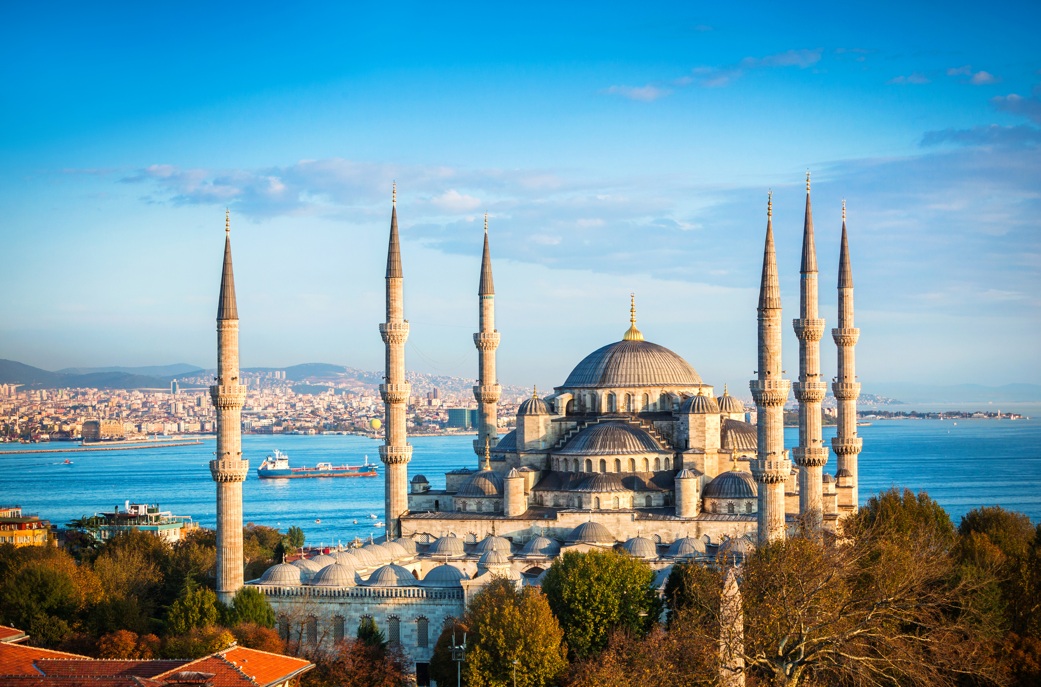 A photo of the Blue mosque in Istanbul