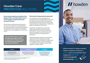 Howden Care Prevention Brochure