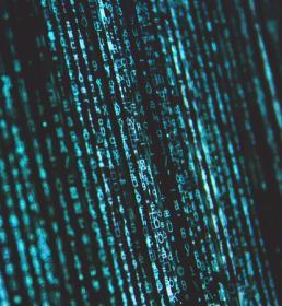 green computer code