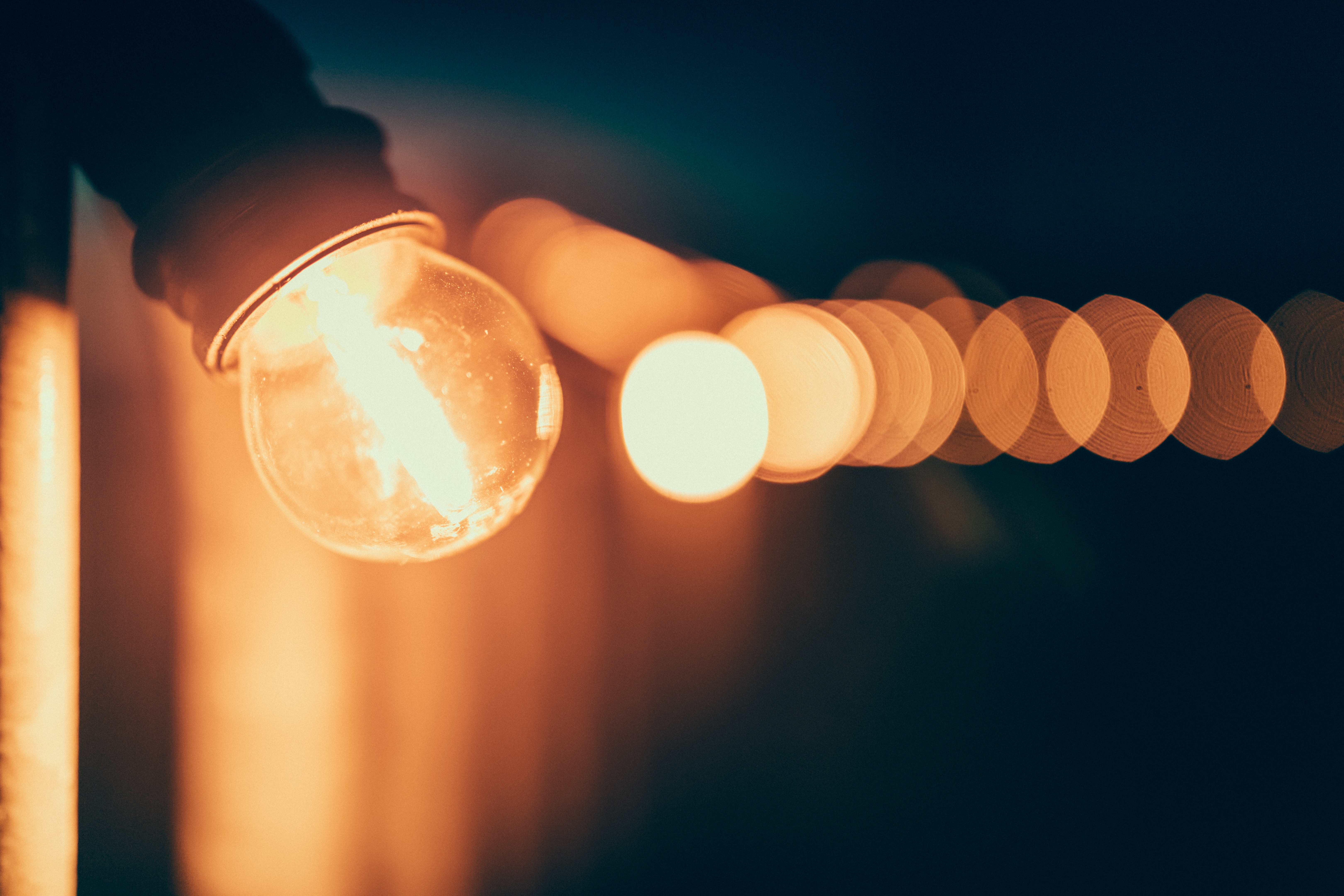 Large bare lightbulb