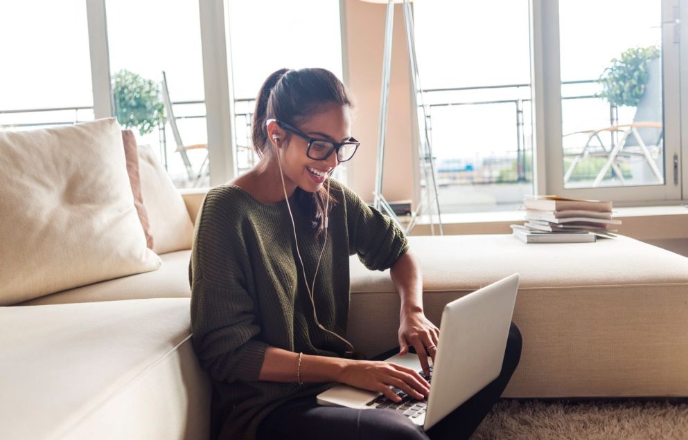 woman on laptop