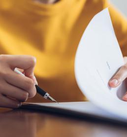 woman writing letter