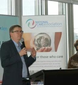 David Thompson presenting to the NCA