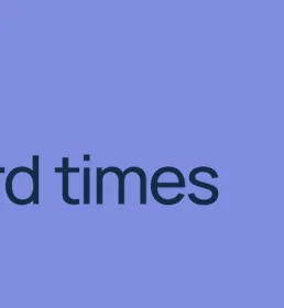 Hard times press release purple banner Howden
