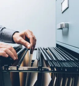 Filing away