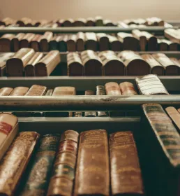 Books in a library