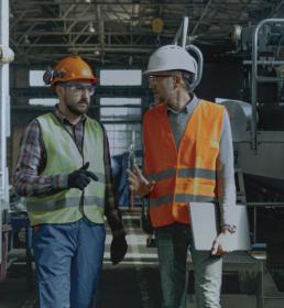 engineers in a factory