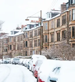 snow covered street
