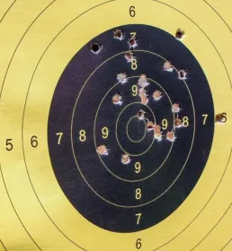 gun target board