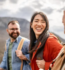 Group of friends on a hike