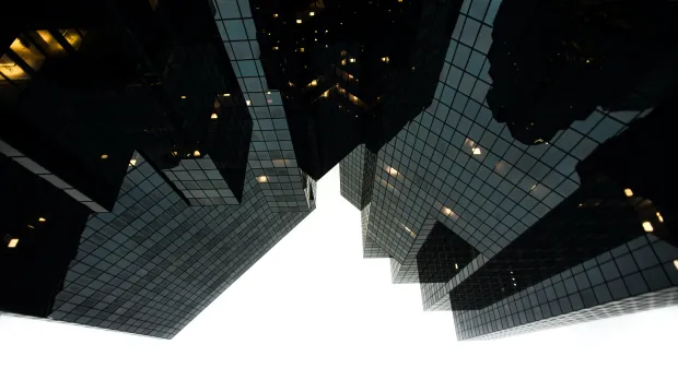 View upwards of a highrise