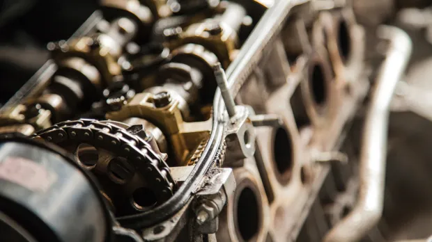 Mechanical parts in a vehicle engine