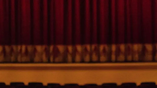 Lights down in a theatre