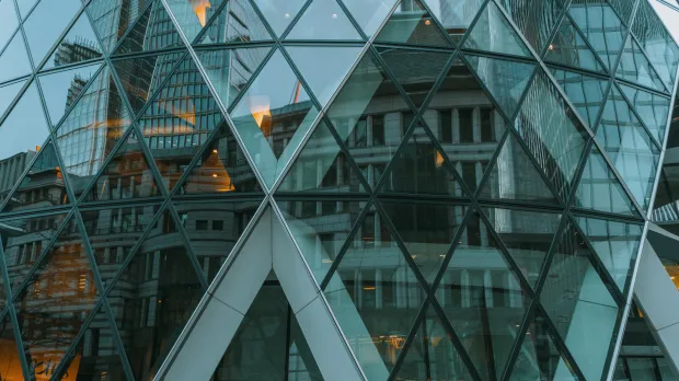 Gherkin - reflection of the financial district