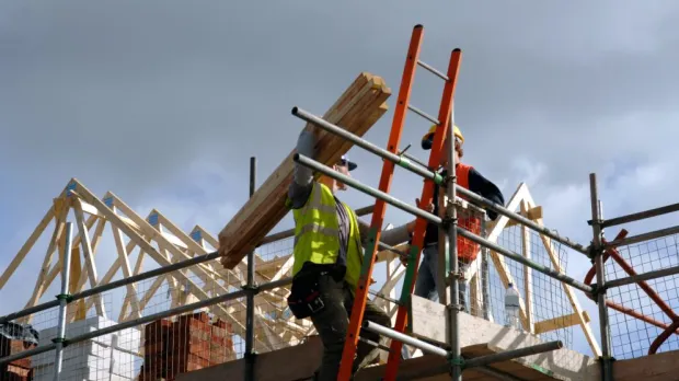 workers on scaffolding