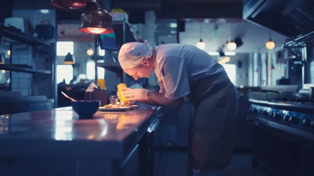 chef in a kitchen
